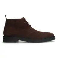 Manfield Bruine suède veterboots | Maat 44