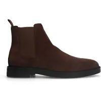 Manfield Bruine suède chelsea boots | Maat 47