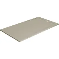 Balmani Andes douchebak 160 x 90 cm top solid zijdegrijs