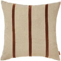 Ferm Living Senti Stripe Kussen Linen|Carob Brown