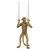 Goodwill Kaarsenhouder Aap Goud H 39 cm