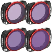 FreeWell DJI Osmo Pocket 3/4 Bright Day Filter Kit 4-Pack