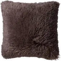 Dutch decor Sierkussen Fluffy Donkerbruin - 60x60 cm