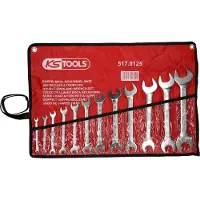 Ks Tools 517.0125 Dubbele steeksleutelset Sleutelbreedte (metrisch) 6 - 32 mm