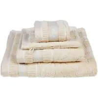 Pip studio Douchelaken Jasmin Jacquard Sand (Set van 3)