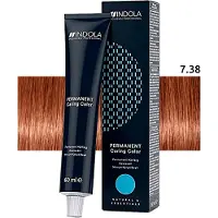 Indola professionele haarverf PCC Intense CoveragePermanent hair colour 7.38+ Medium Blond Goud Chocolade