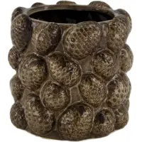Natural Collections Dijk Bloempot Viva Bruin D 16 H 15 Cm