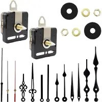 MMOBIEL 22 Delige DIY Uurwerk Mechanisme Vervanings Kit Met 2 Motors en 12 Wijzers 25mm