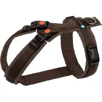 AnnyX Hondentuig - OPEN - Speurtuig - Bruin - maat M - Borstomvang 62-74cm - Gewicht hond 18-30 kg