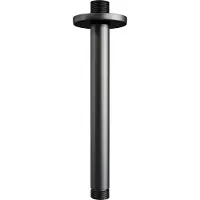 Brauer Carving Inbouwset Met 3-weg Thermostaat - Hoofddouche 20cm - Plafondbuis 20cm - Staafhanddouche - Wandaansluiting - Mat Zwart - Messing - Kranen, Douchekranen, Douchesets, Inbouw douchesets