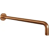 Brauer Carving Thermostatische Inbouw Doucheset - Hoofddouche 30cm - Gebogen Wandarm - Staafhanddouche - Met Glijstang - Geborsteld Koper PVD - Kranen, Douchekranen, Douchesets, Inbouw douchesets