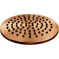 Brauer Copper Carving complete inbouw regendouche set 31 met 20cm douchekop, rechte muurarm en 3 standen handdouche geborsteld koper PVD