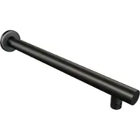 Brauer Regendoucheset Inbouw Black Carving Thermostatisch 30cm met 3-Weg Omstelling, Wandarm, Glijstang en 3-Standen Handdouche Mat Zwart