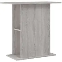 vidaXL Aquariumstandaard 75x36x72,5 cm bewerkt hout grijs sonoma