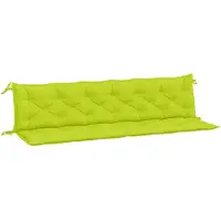 vidaXL Tuinbankkussens 2 st 200x50x7 cm oxford stof heldergroen