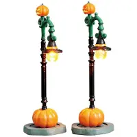 Lemax Kerstfiguur Witch pumpkin patch set of 2 b/o 4.5v