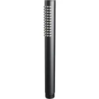 Brauer Black Carving complete inbouw regendouche set 27 met 20cm douchekop, gebogen muurarm en staafhanddouche mat zwart