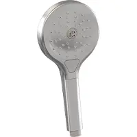 Brauer Brushed Carving thermostatische inbouw regendouche 3-weg omstelling SET 32 met 30 cm douchekop en rechte muurarm en 3-standen handdouche en doucheslang en wandaansluitbocht RVS geborsteld PVD