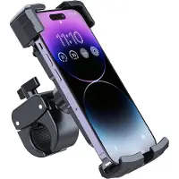 MMOBIEL Telefoonhouder Fiets – Anti-schok - Stevige Smartphone Houder voor Fiets, Scooter, etc.– Telefoonhouder voor Telefoons van 4 tot 7 inch – Verstelbare Fiets Navigatiehouder – Universeel - Zwart