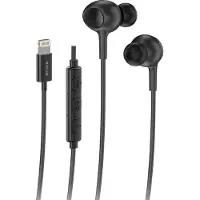 Rixus - Lighting Bedrade Oordopjes Met Microfoon voor IPhone - Ipad - iPod - Zwart
