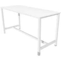 Schaffenburg Sta Tafel - Domino Basic 200 x 100 - wit - wit frame
