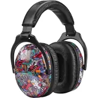 Sans marque Gemakkelijk Verstelbare Opvouwbare Geluidsreducerende Koptelefoon voor Kinderen, Comfortabele Gehoorbescherming met Draagtas, SNR 27 dB voor Autisme, ADHD, Vuurwerk, Concert, (Notitie)