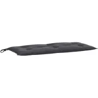 vidaXL Tuinbankkussen 100x50x7 cm stof gemêleerd antracietkleurig