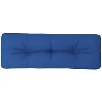 vidaXL Palletkussen 120x40x12 cm stof koningsblauw