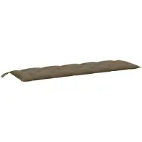 vidaXL Tuinbankkussen 180x50x7 cm stof gemêleerd taupe