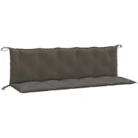 vidaXL Tuinbankkussens 2 st 180x50x7 cm stof gemêleerd donkergrijs