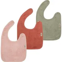 Timboo - Slab 26x38cm DUBBELLAGIG - set van 3 - The cuddly softness of bamboo - Misty Rose / Sunrise Orange / Whisper Green