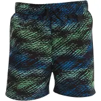 Speedo Men's Speedo inchPrinted 13 inch Swimshort in black blue