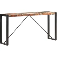 vidaXL Wandtafel 150x35x76 cm massief gerecycled hout