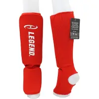 Legend Sports Scheenbeschermers Legend Easy Kids/Volwassenen Rood Elastisch