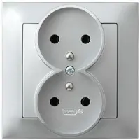 Ospel GP-2YZ/18, zilverkleurig, IP20, 16 A, 84 mm, 45 mm, 84 mm