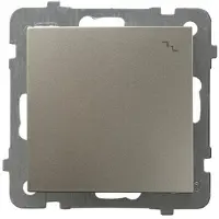 Ospel LP-3G/m/45, satijnstaal, IP20, 250 V, 10 A, 71 mm, 40 mm