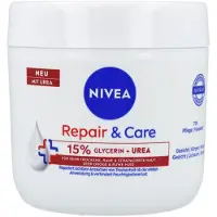 Nivea Repair & Care Ureum Bodycrème - 18% Glycerine + UREA + Vitamine B5 - Barrière Crème voor Zeer Droge en Gebarsten Huid - 400 ml