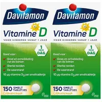Davitamon 2x Vitamine D Kind 150 Smelttabletten