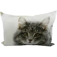 Mars & More Kussenhoes met kattenmotief, 35x50 cm, inclusief vulling