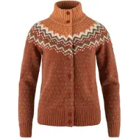 Fjällräven Vest Women Övik Knit Cardigan Autumn Leaf Desert Brown-M