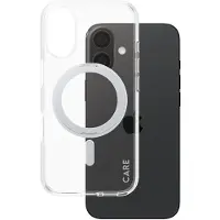 PanzerGlass Kickstand Case MagSafe voor de Apple iPhone 16 - Silver