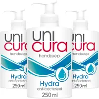 Unicura 3x Antibacteriële Handzeep Hydra 250 Ml