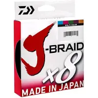 Daiwa J-braid 8 Braided Line 300 M Veelkleurig 0.420 mm