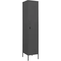 vidaXL Lockerkast 35x46x180 cm staal antracietkleurig