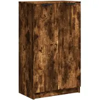 vidaXL Schoenenkast 59x35x100 cm bewerkt hout gerookt eikenkleurig