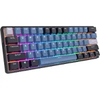 Royal Kludge RK61 Plus - Draadloos Toetsenbord - Mechanisch Gaming Toetsenbord - 61 Keys - RGB Keyboard - Sky Cyan Switches - Indigo