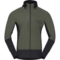Norrøna - Senja Alpha90 Hood - Hardloopjack M, zwart