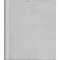 vidaXL Balkonscherm 120x400 cm 100% oxford polyester lichtgrijs