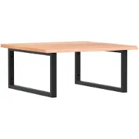 vidaXL Badkamer wandschap staal en massief eikenhout