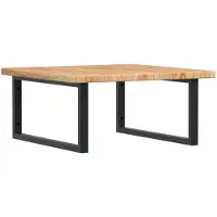 vidaXL Badkamer wandschap staal en massief eikenhout
